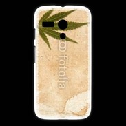 Coque Motorola G Fond cannabis vintage