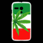Coque Motorola G Drapeau italien cannabis