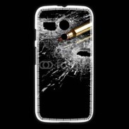 Coque Motorola G Impacte de balle dans une vitre