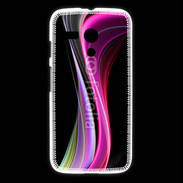 Coque Motorola G Abstract multicolor sur fond noir