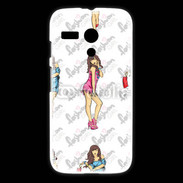 Coque Motorola G Illustration fashion girl 2