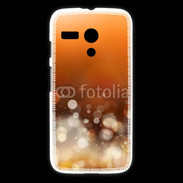 Coque Motorola G Fond bulles ocres