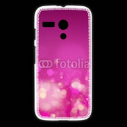 Coque Motorola G fond rose or