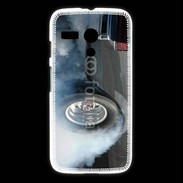 Coque Motorola G Roue en feu dragster 2