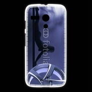 Coque Motorola G Silhouette sexy avec jante de voiture
