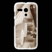 Coque Motorola G Expresso noir et blanc