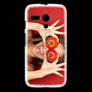 Coque Motorola G Femme tomate humour