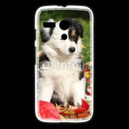 Coque Motorola G Adorable chiot Border collie