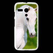 Coque Motorola G Portrait cheval blanc 10