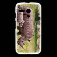 Coque Motorola G Rhinocéros et son petit