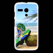 Coque Motorola G Plage Brésil et noix de coco
