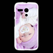 Coque Motorola G Amour de bébé en violet
