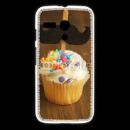 Coque Motorola G Cupcake moustache