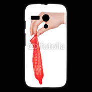 Coque Motorola G préservatif rouge