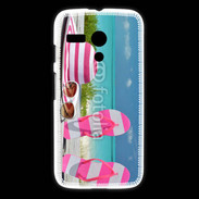 Coque Motorola G La vie en rose à la plage