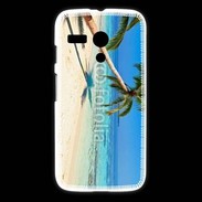 Coque Motorola G Palmier sur la plage tropicale