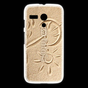 Coque Motorola G Soleil et sable sur la plage