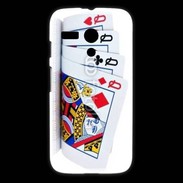 Coque Motorola G Carré de dames au poker