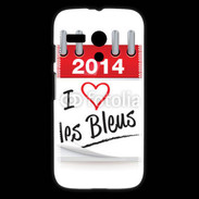 Coque Motorola G J'aime les bleus 2014