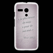 Coque Motorola G Brave Rose Citation Oscar Wilde