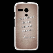 Coque Motorola G Brave Rouge Citation Oscar Wilde