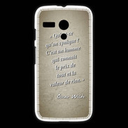 Coque Motorola G Cynique Sepia Citation Oscar Wilde