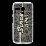 Coque Motorola G Since crane gris 1984