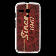 Coque Motorola G Since crane rouge 1961