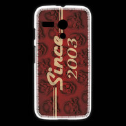 Coque Motorola G Since crane rouge 2003