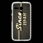 Coque Motorola G Since 1948 Gris