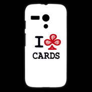 Coque Motorola G I love Cards Club