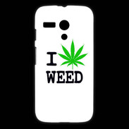 Coque Motorola G I love Weed