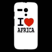 Coque Motorola G I love Africa