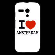 Coque Motorola G I love Amsterdam