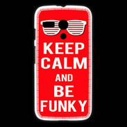 Coque Motorola G Keep Calm Funky Rouge