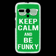 Coque Motorola G Keep Calm Funky Vert