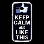 Coque Motorola G Keep Calm Like This Noir