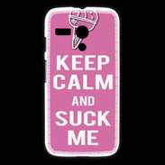 Coque Motorola G Keep Calm Suck me Rose