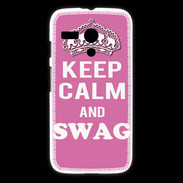 Coque Motorola G Keep Calm Swag Rose