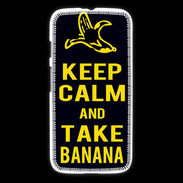 Coque Motorola G Keep Calm Take Banana Noir