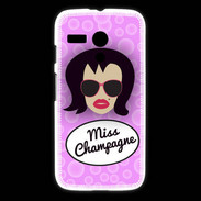 Coque Motorola G Miss Champagne Brune