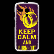 Coque Motorola G Keep Calm and Burn Out violet