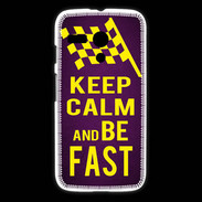 Coque Motorola G Keep Calm and Be Fast Violet