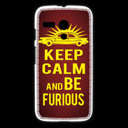 Coque Motorola G Keep Calm and Be Furious Rouge