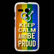Coque Motorola G Keep Calm and Be Proud mens Gay