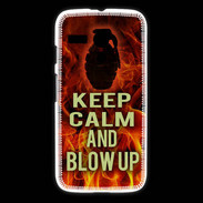 Coque Motorola G Keep Calm and Grenade Feu