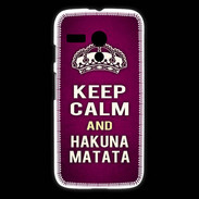 Coque Motorola G Keep Calm and Hakuna Matata rose