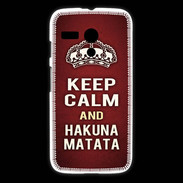 Coque Motorola G Keep Calm and Hakuna Matata Rouge