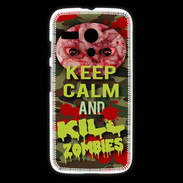 Coque Motorola G Keep Calm and Kill Zombies camouflage