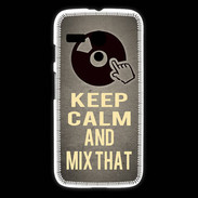 Coque Motorola G Keep calm and Mix That Gris